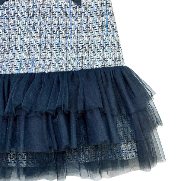 Bow Brooch Tweed Dress/Doe a Dear