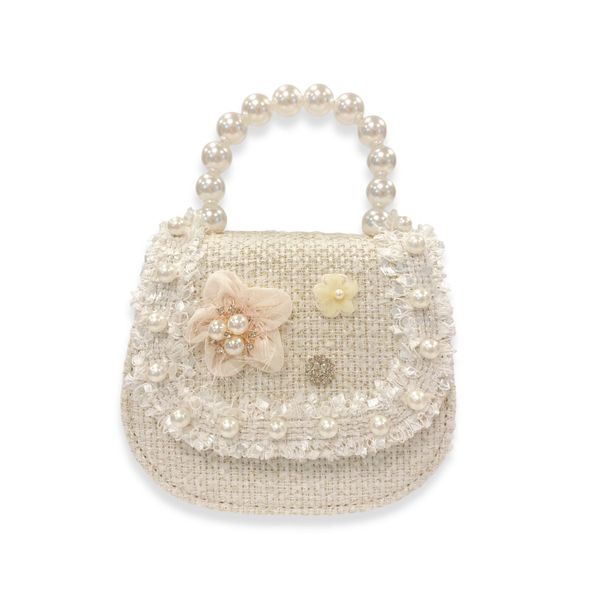 Floral Decor Tweed Purse/Doe a Dear