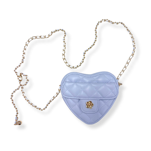 Quilted Leather Heart Purse/Doe a Dear