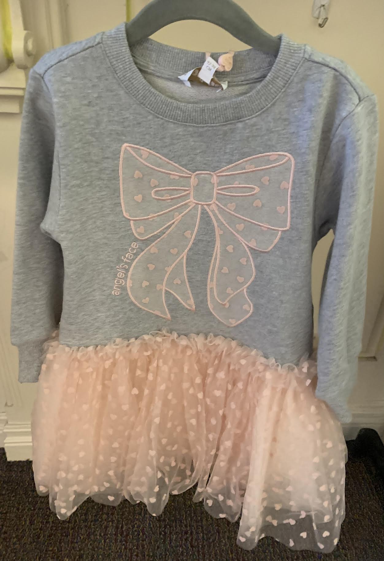 Juniper Sweat Dress w/ Tulle/Angels Face