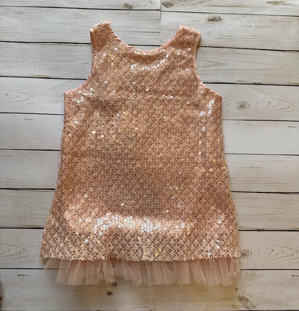 Crochet Overlay Dress/ML Kids