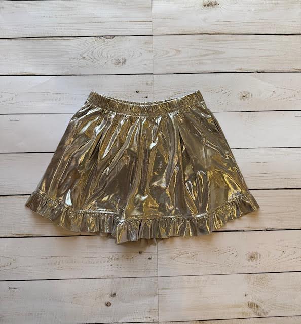 Metallic Ruffle Short Set/ML Kids