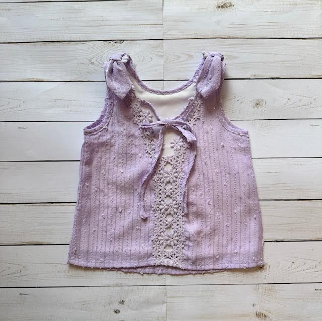 Lace Back Tank Top/ML Kids