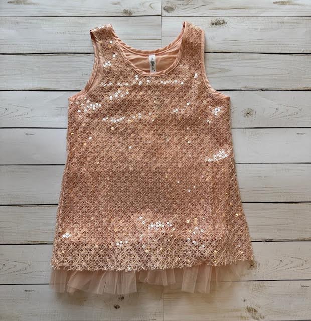 Crochet Overlay Dress/ML Kids