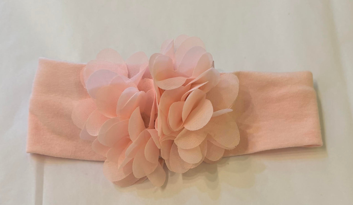 Peach Blossom Headband/Haute Baby