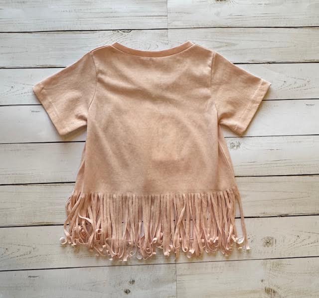 Basic Fringed T-shirt/ML Kids