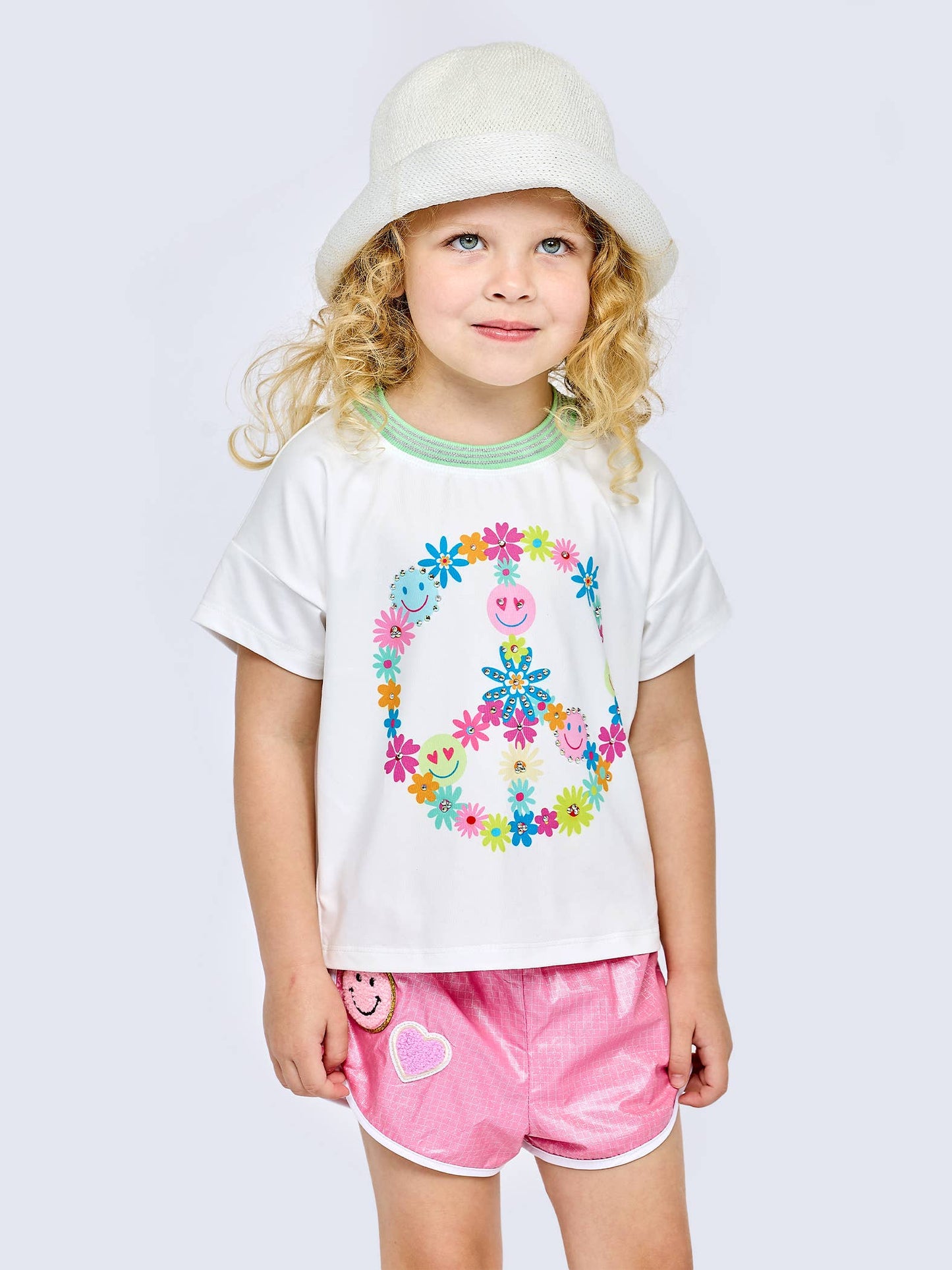 Floral Peace Graphic Top/Baby Sara