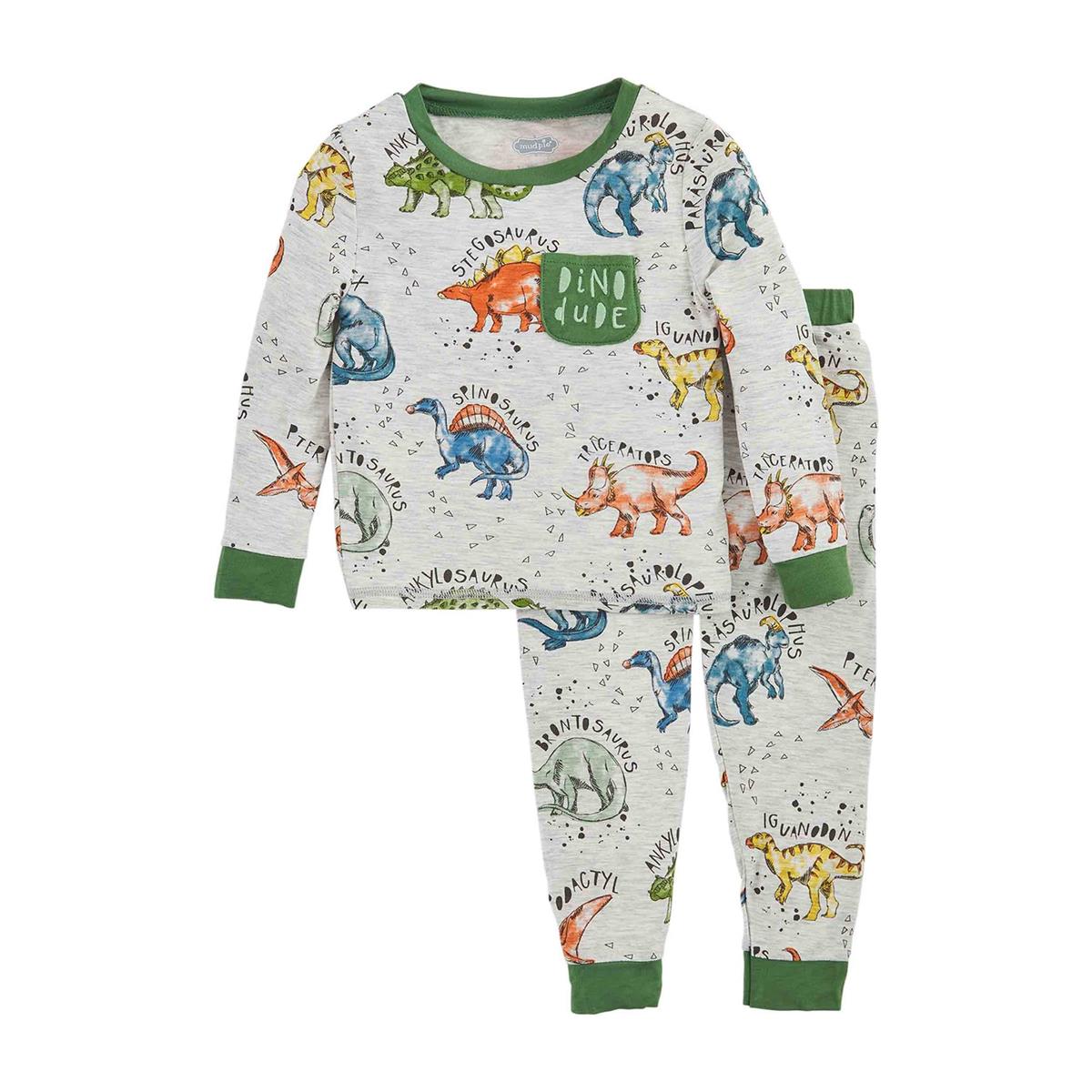Green Dino PJ Set/Mud Pie