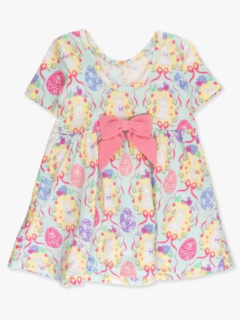 Bunnies in Bloom S/S Twirl Dress/Ruffle Butts