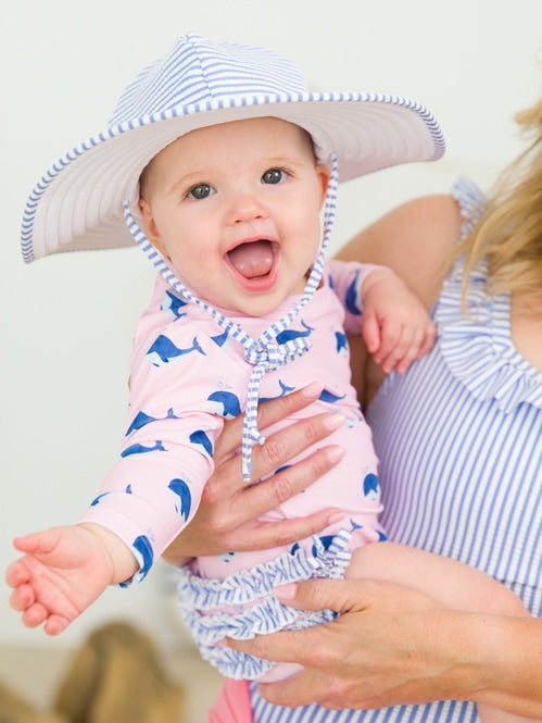 Pink Whale Rash Guard/Ruffle Butts