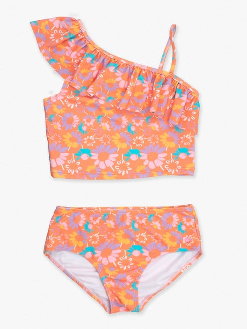 Coral Floral Tankini/Ruffle Butts