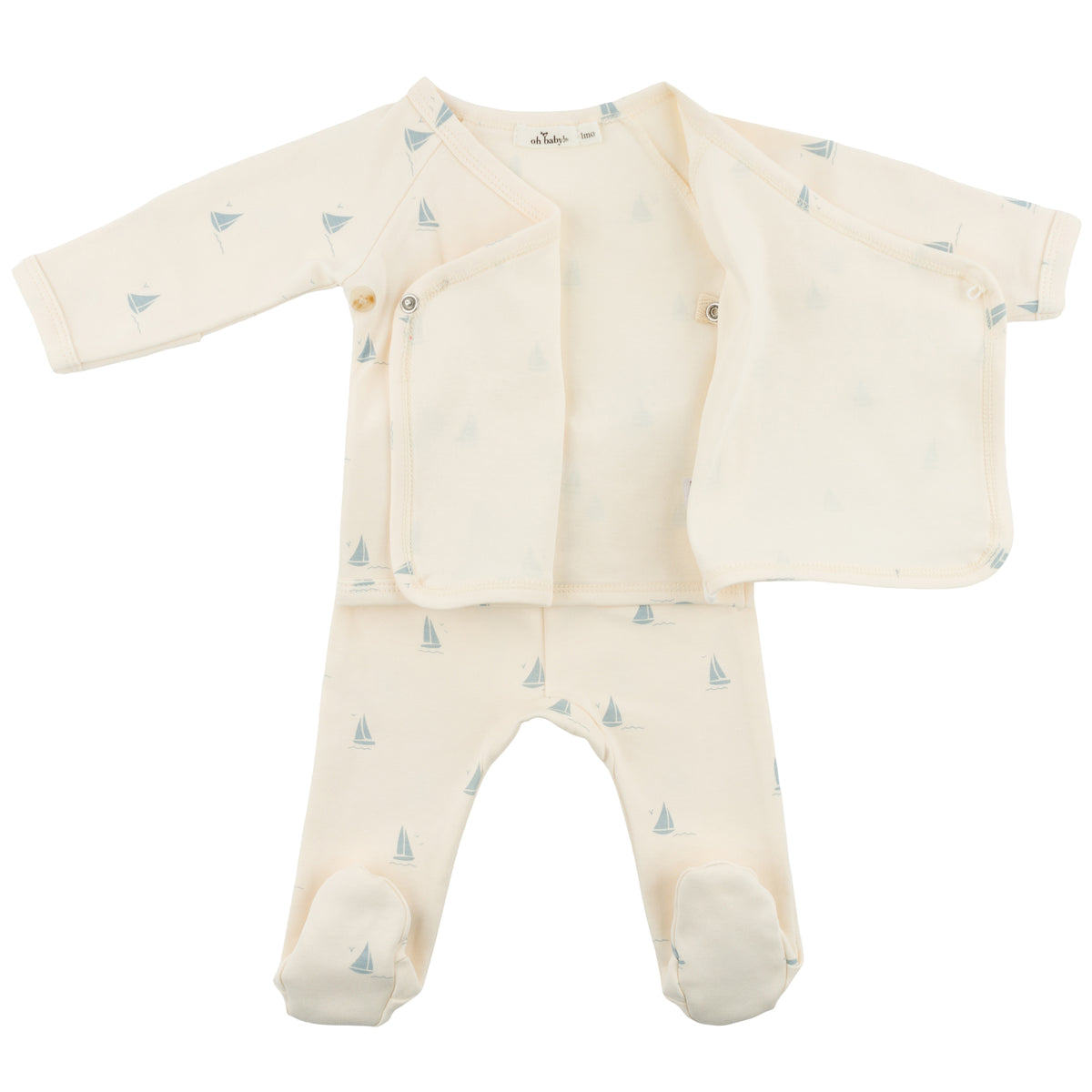 Mini Sailboats Kimono Set/oh baby