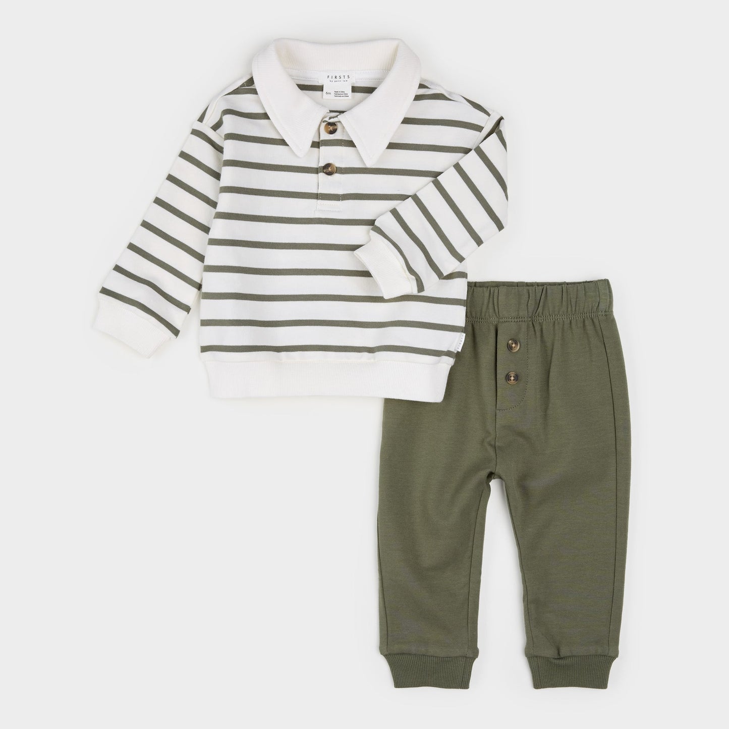 Farm Green Striped Set/Firsts