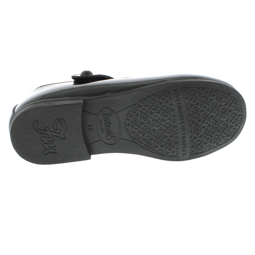 Emma Black Patent/Footmates