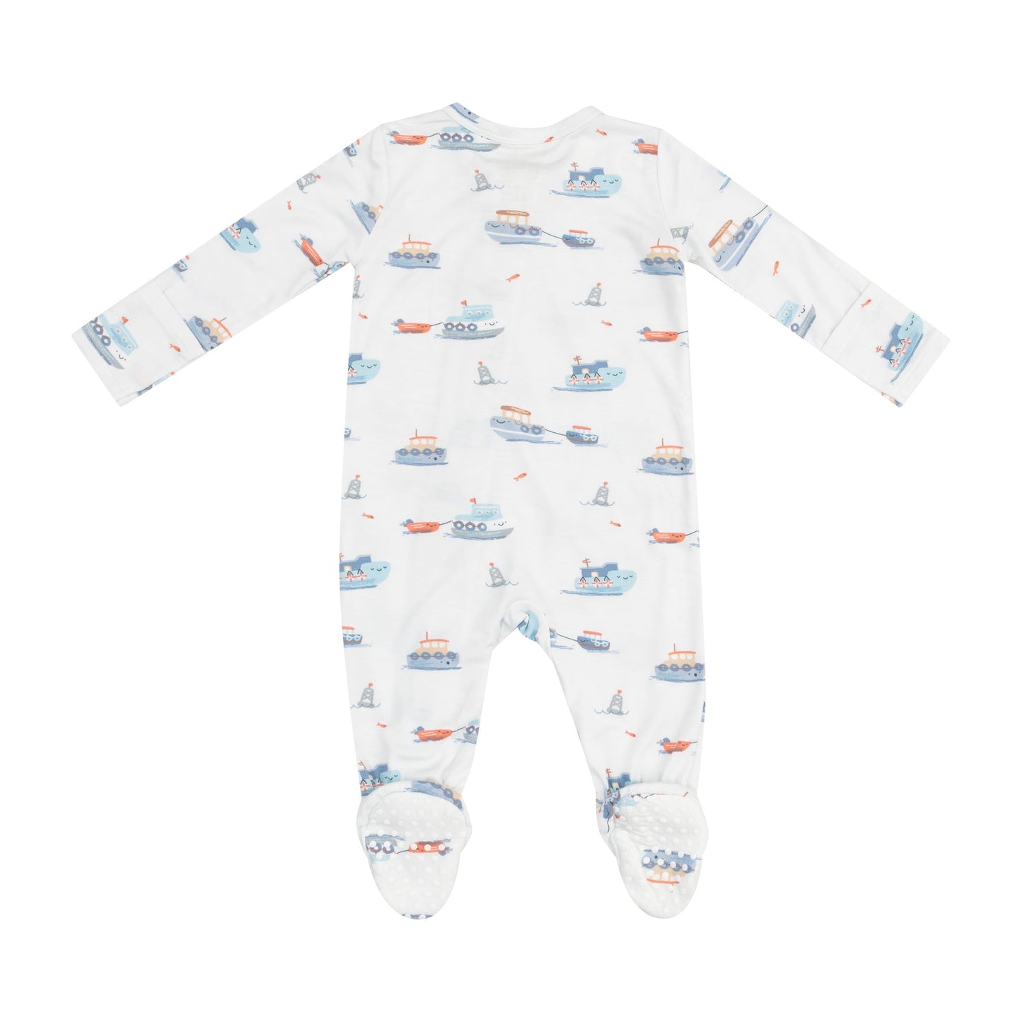 Bubbly Tugboats Footie/Angel Dear