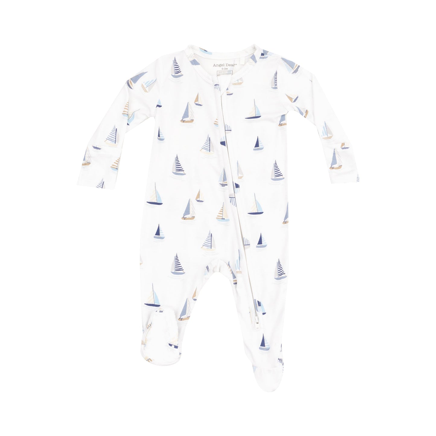 Sailboats Blue Footie/Angel Dear