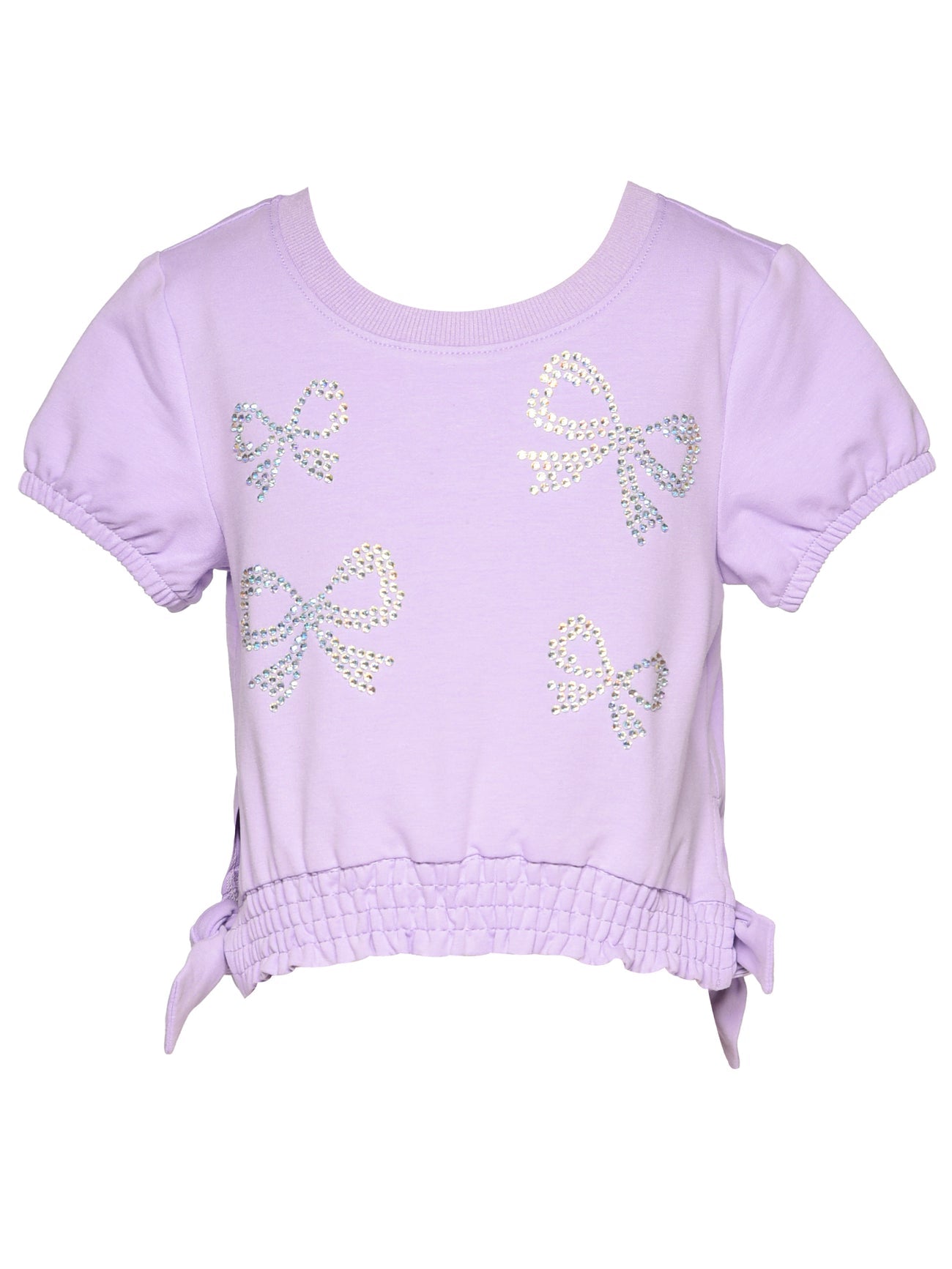 S/S Top w/ Rhinestone Bows/Baby Sara