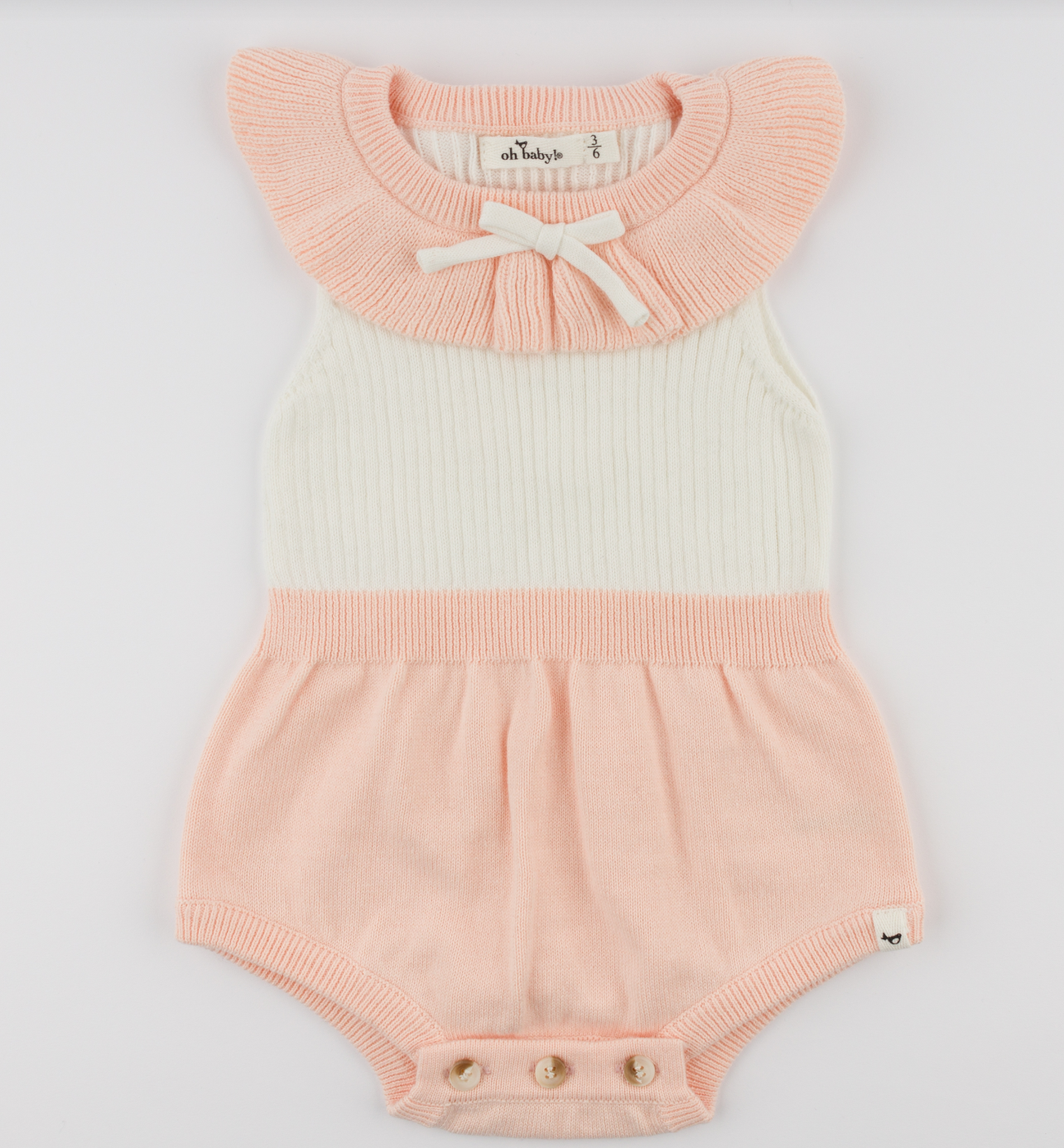 Victoria Knitted Romper/oh baby