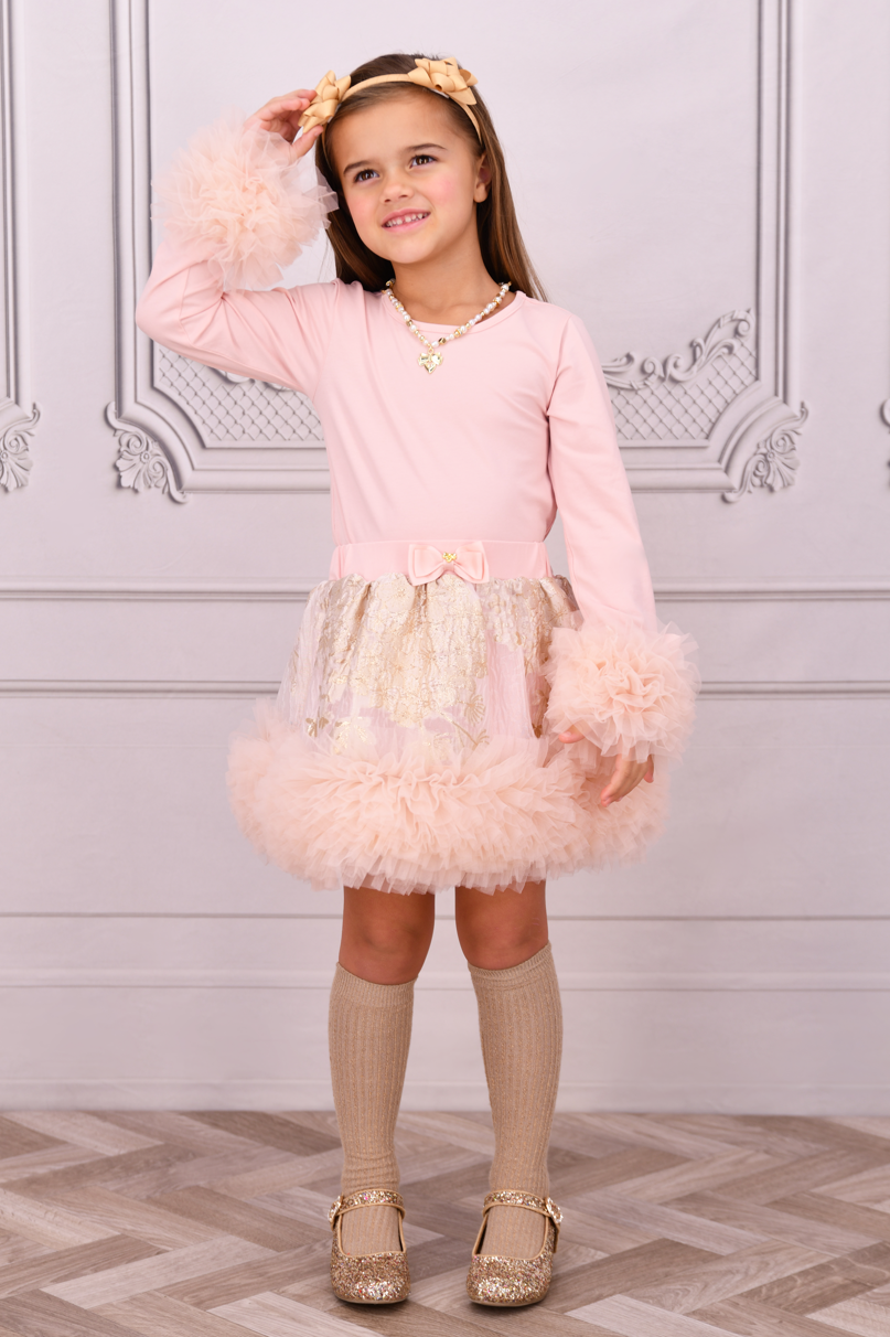 Dua Tulle Cuff L/S Top/Angels Face