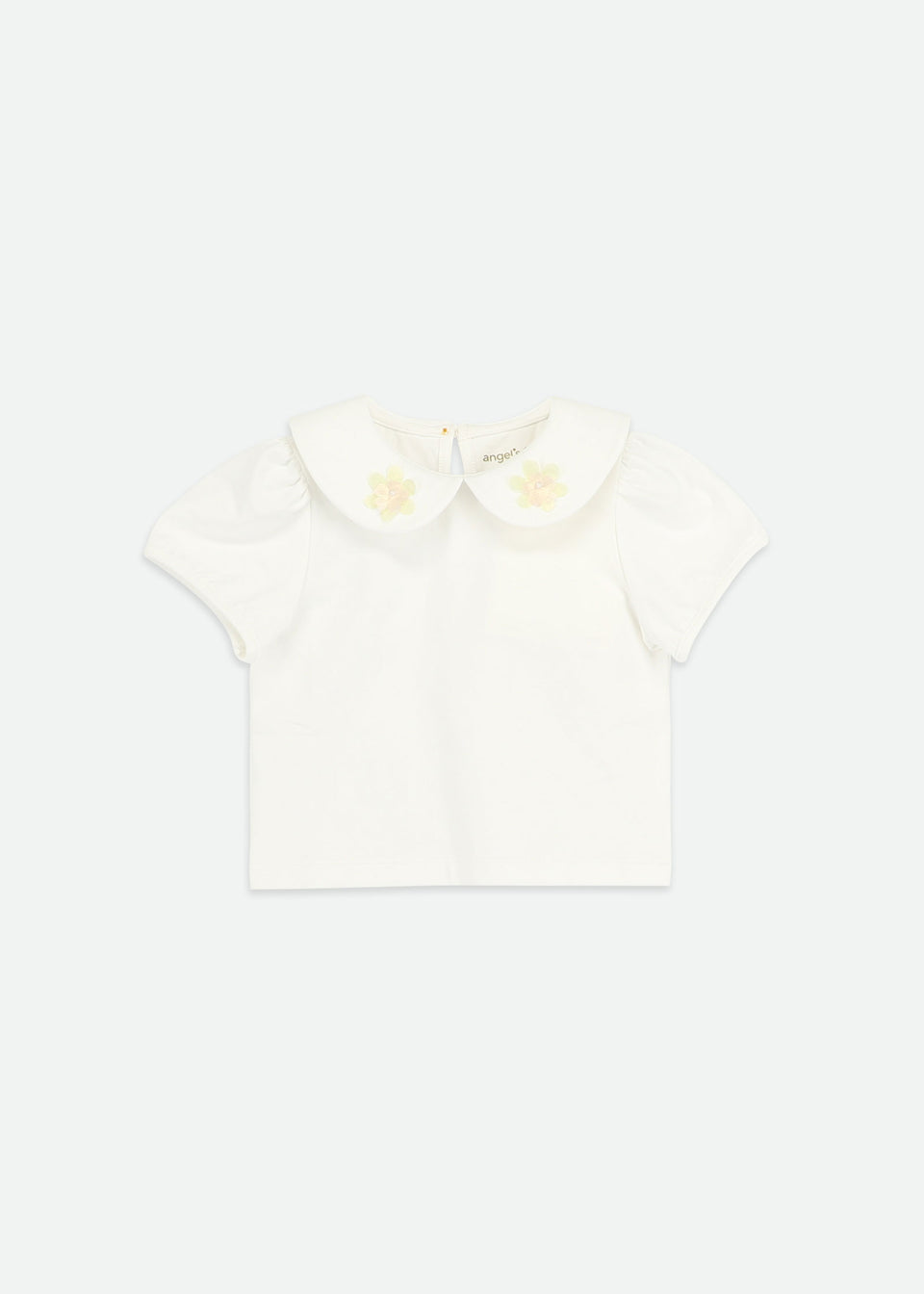 Cassie Flower Collar Baby Top/Angels Face