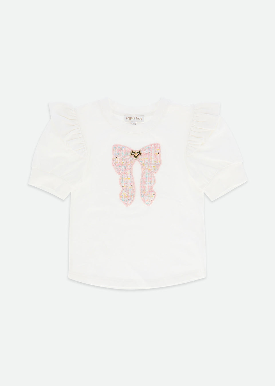 Delora Tweed Bow Top/Angels Face