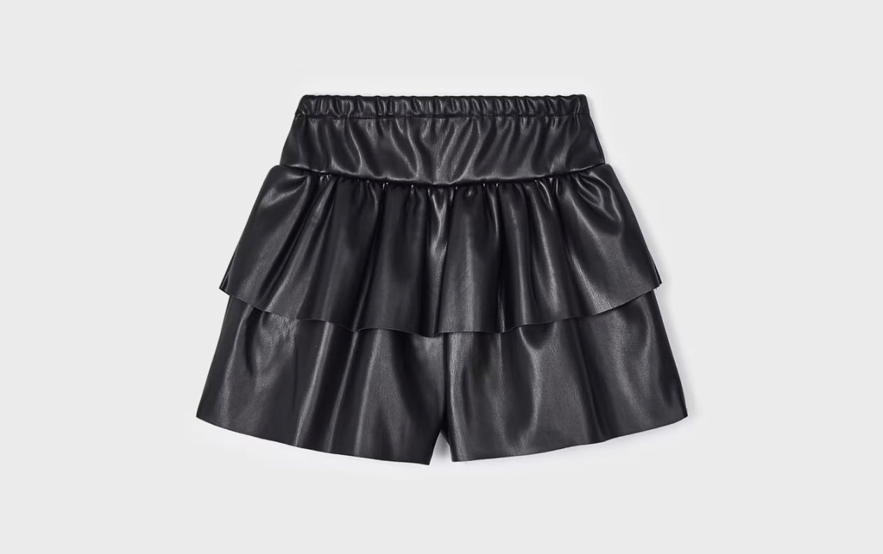 Faux Leather Skort/Mayoral