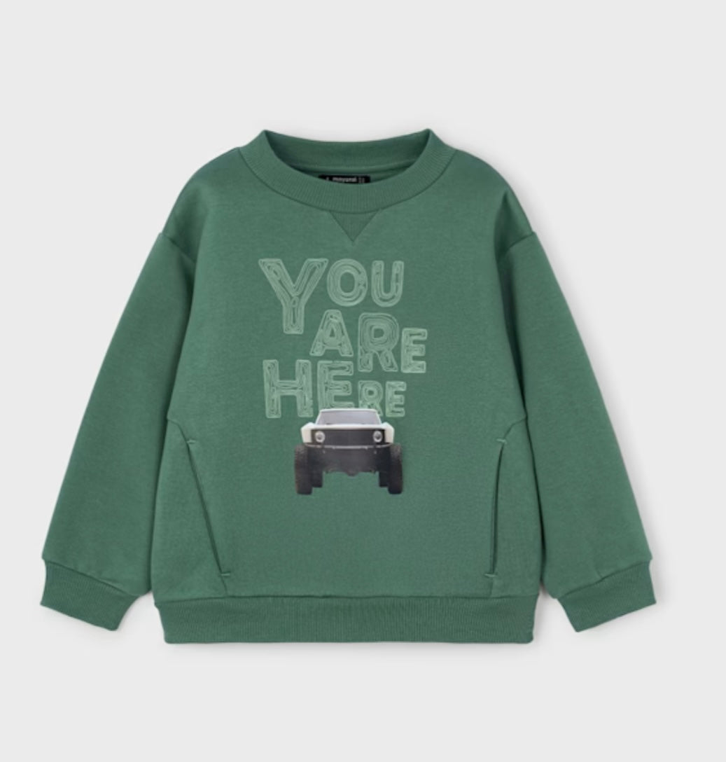 Car Print Sweatshirt/Mayoral