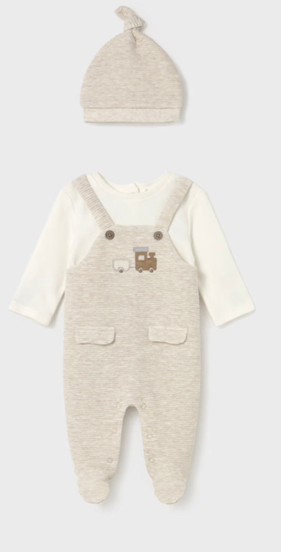 Train Dungaree Hat/Mayoral