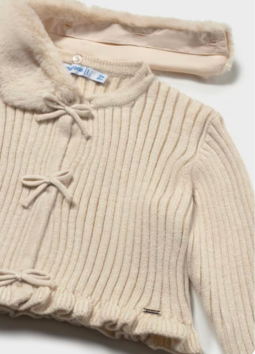 Cardigan Fur Collar/Mayoral