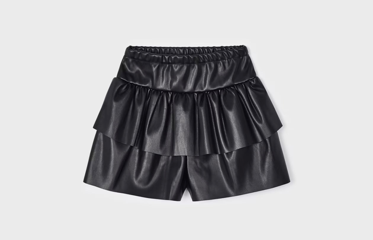 Faux Leather Skort/Mayoral