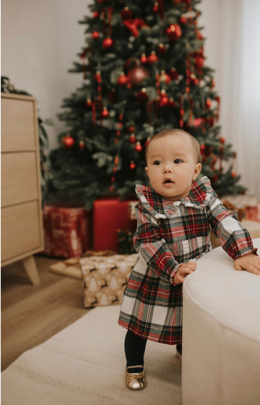 Flannel Dress Tights Set/Petit Lem