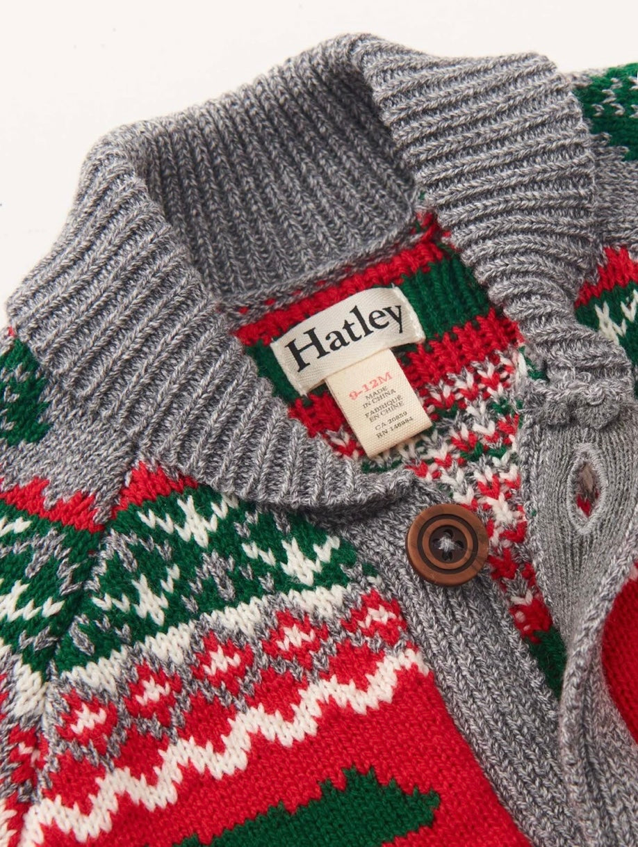 Knit Bear Shawl Cardigan/Hatley