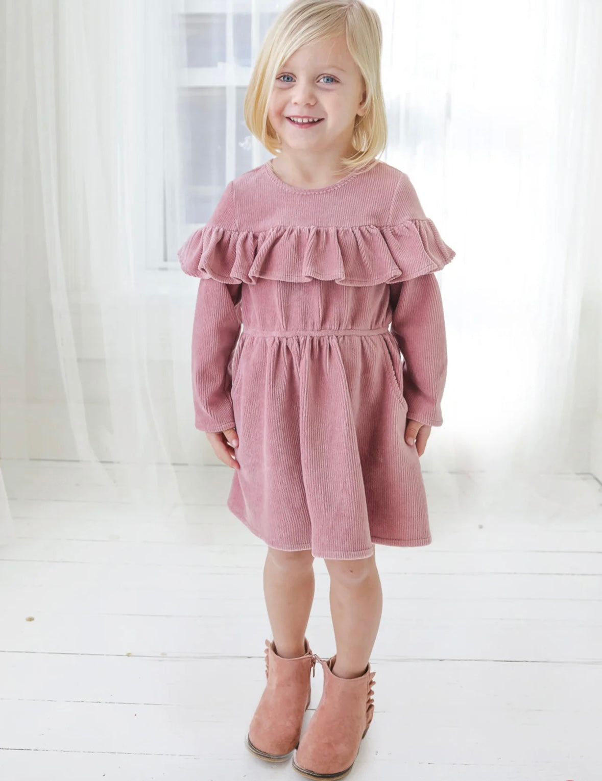 Corduroy Dress/Mabel & Honey