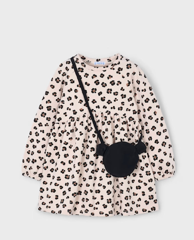 Leopard Fleece Dress Purse/Mayoral