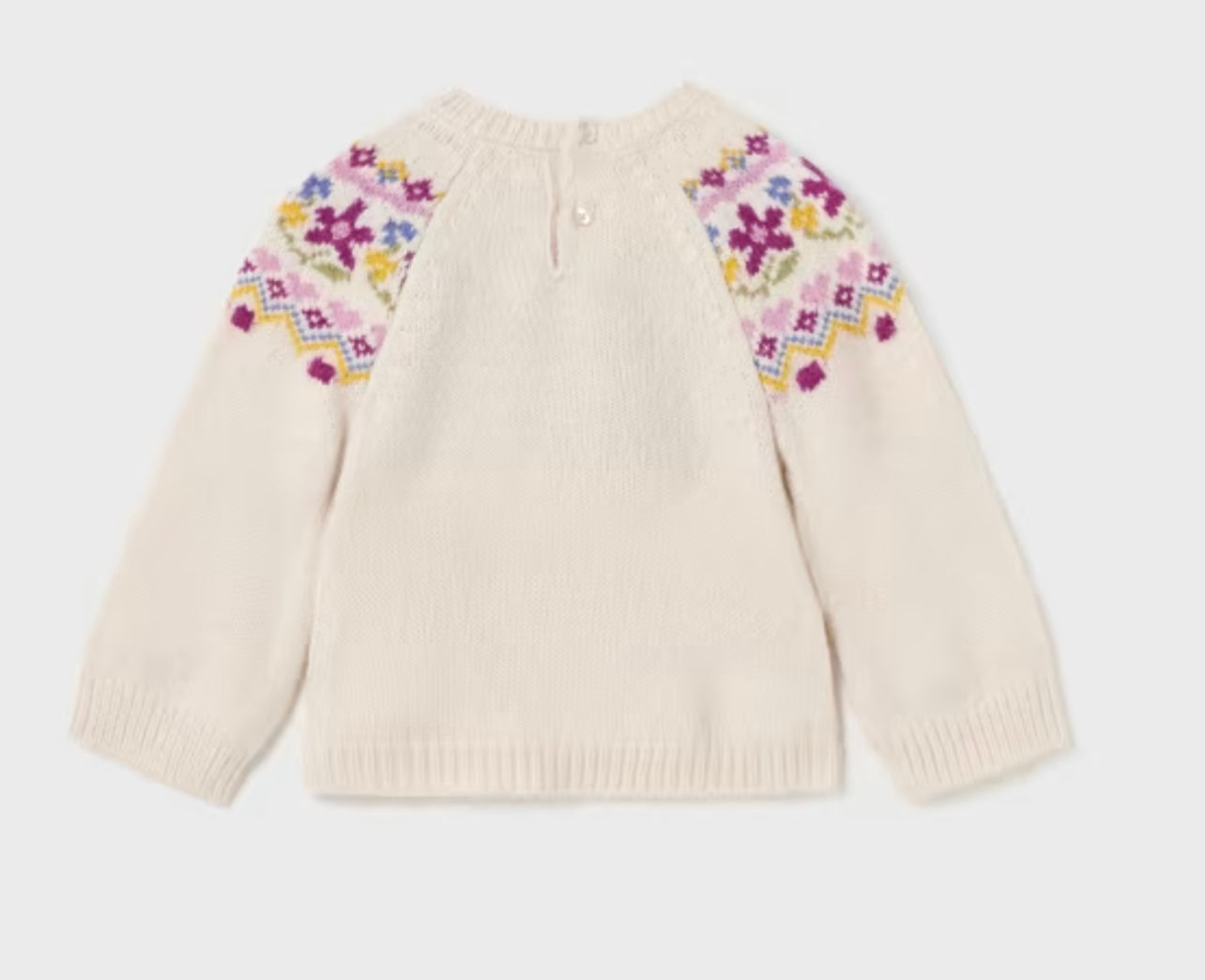 Knit Flower Sweater/Mayoral