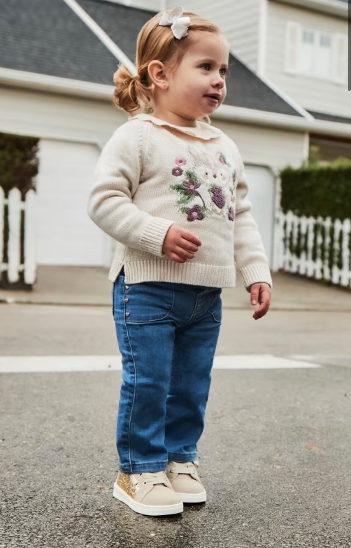 Flower Animal Sweater/Mayoral