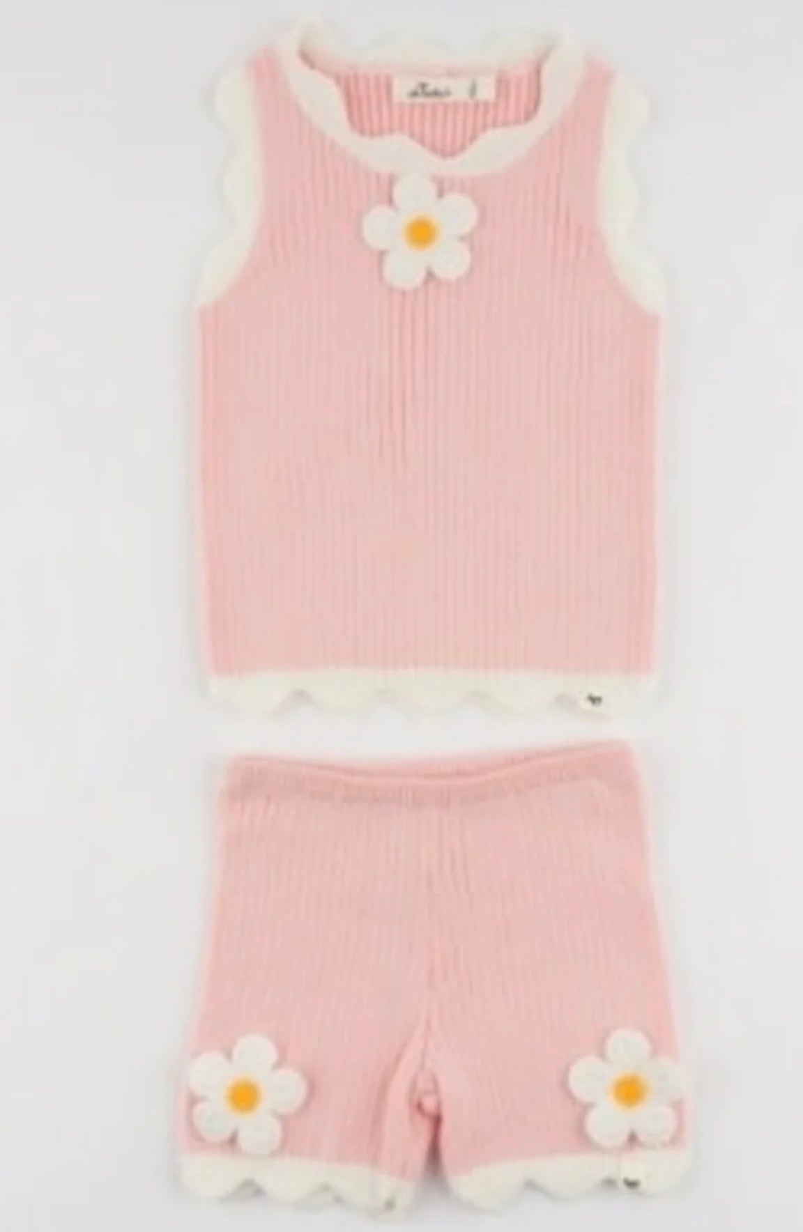 Crochet Daisy Short Set/Oh Baby