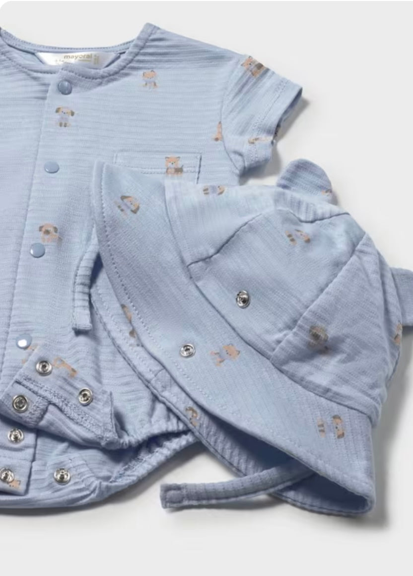Dog Romper Hat Set/Mayoral