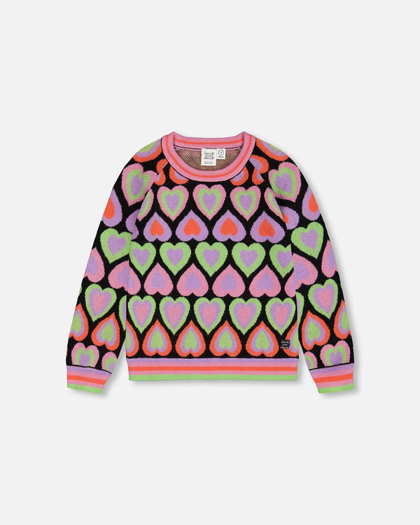 Jacquard Hearts Sweater/Deux par Deux