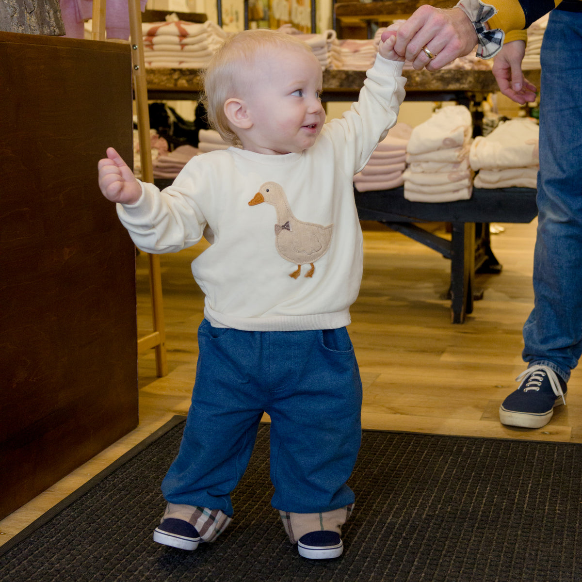 Tartan Forest Lined Jeans/Oh baby