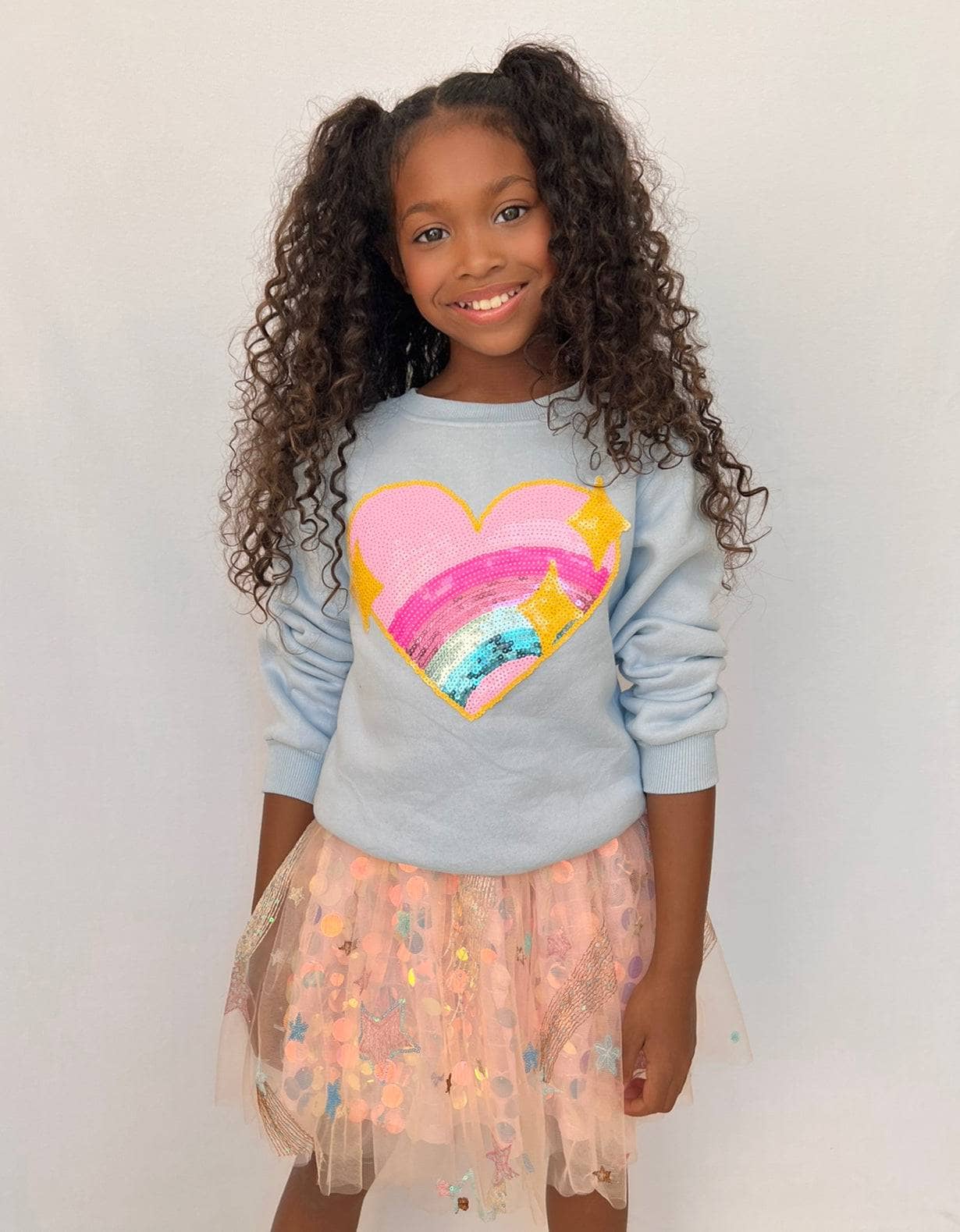 Rainbow Heart Sweatshirt/Lola