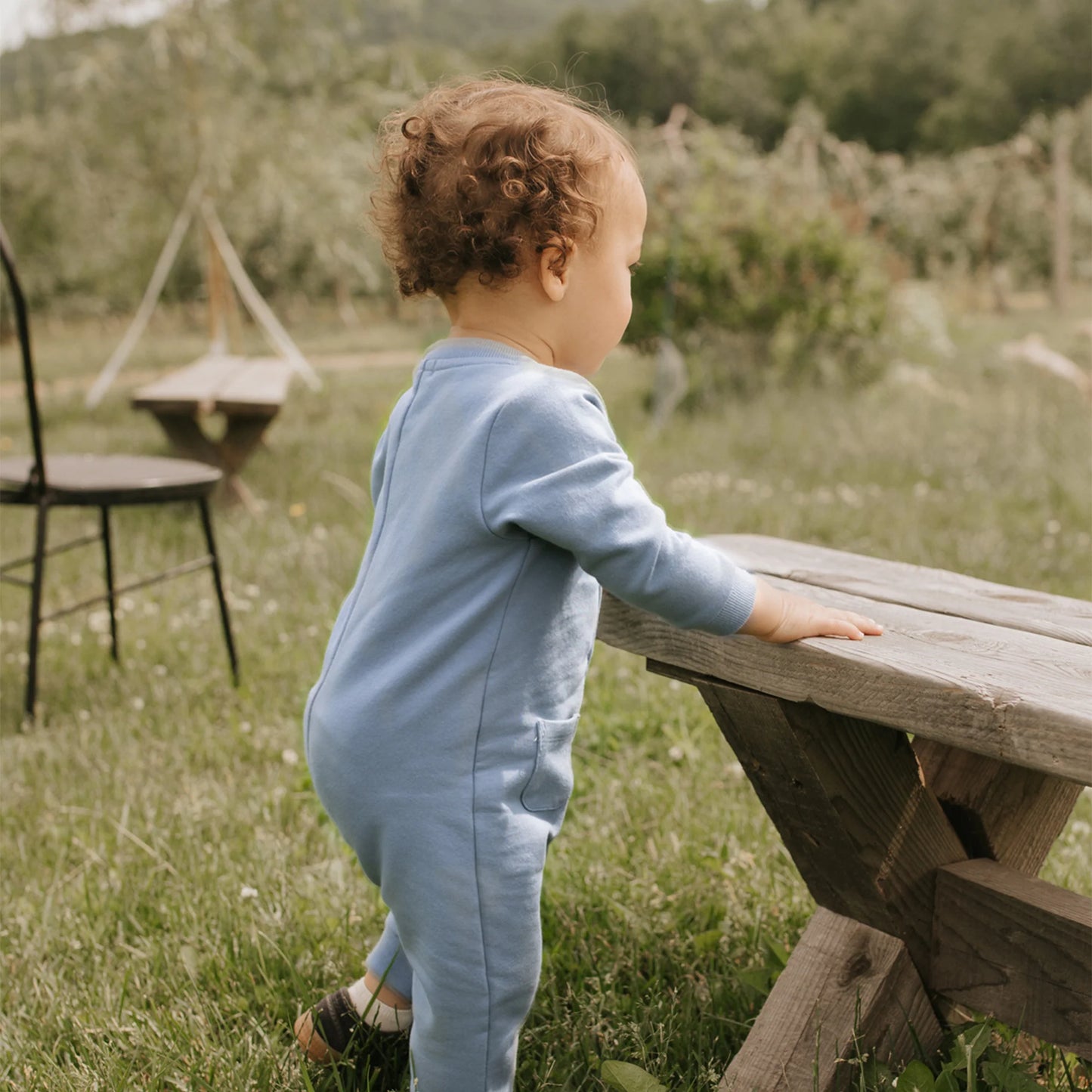 Slate Playsuit/Petit Lem