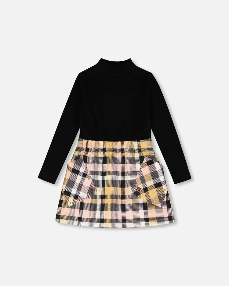 Mock Neck Milano Dress/Deux Par Deux