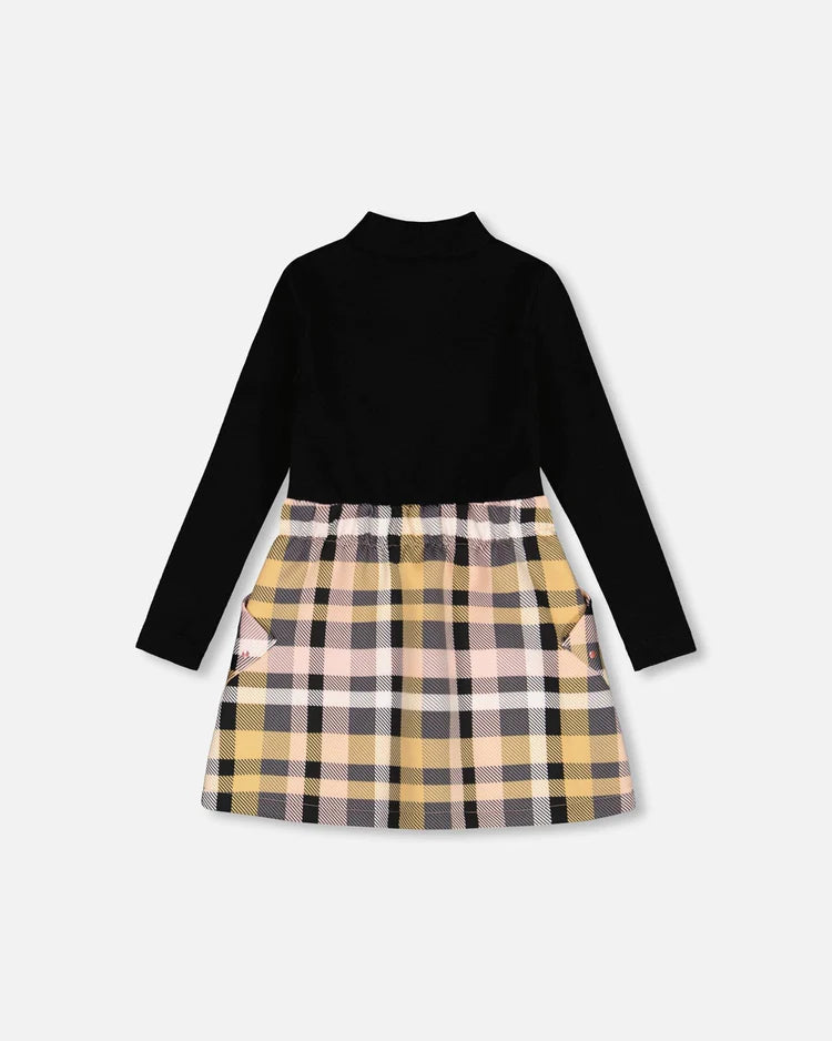 Mock Neck Milano Dress/Deux Par Deux