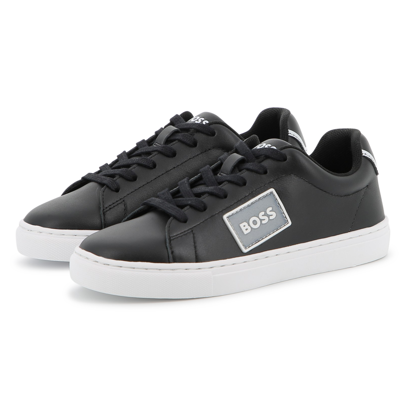 Leather Logo Sneakers/Hugo Boss
