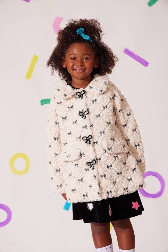 Pretty Bow Sherpa Coat/Lola and the Boys
