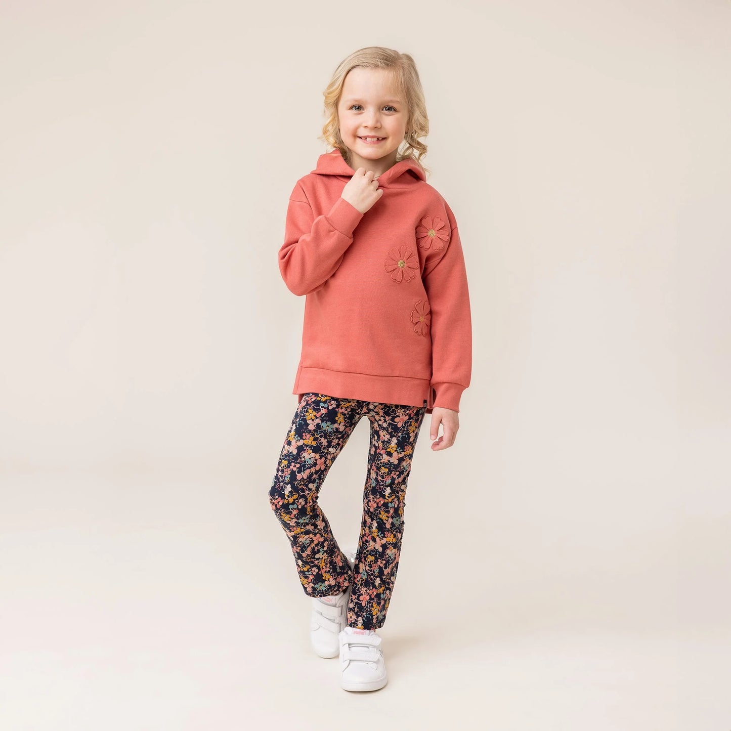 Girl Flower Hoodie Set/Nano