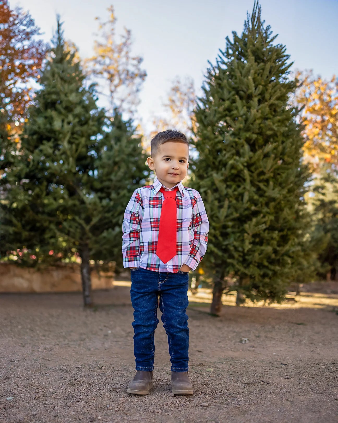 Boy Plaid Button Top/Remington Road