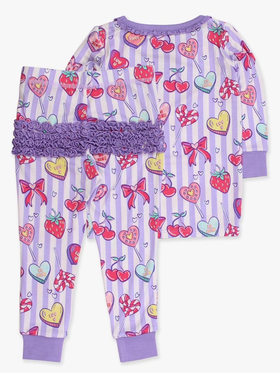 Lolly Hearts L/S PJ Set/Ruffle Butts