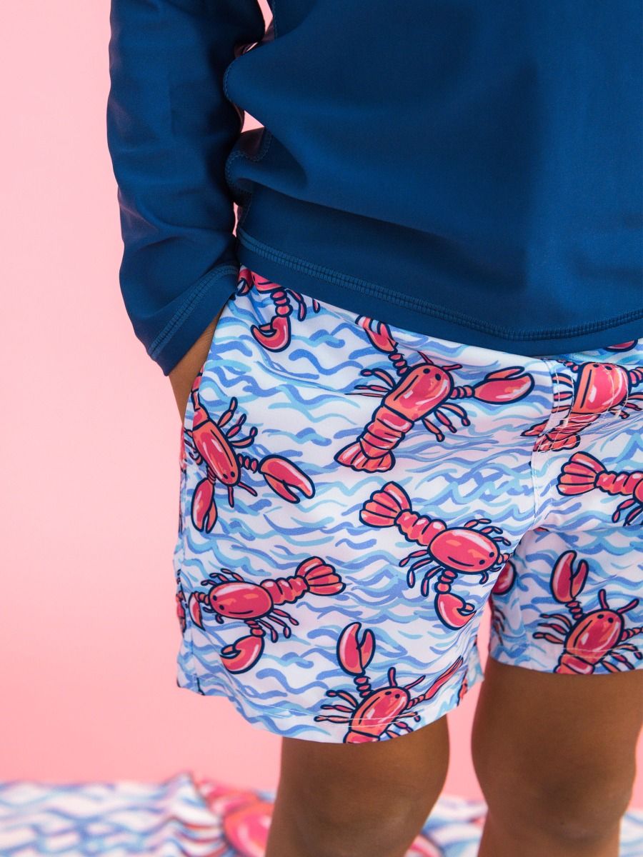 Lobster Swim Trunks/Ruffle Butts